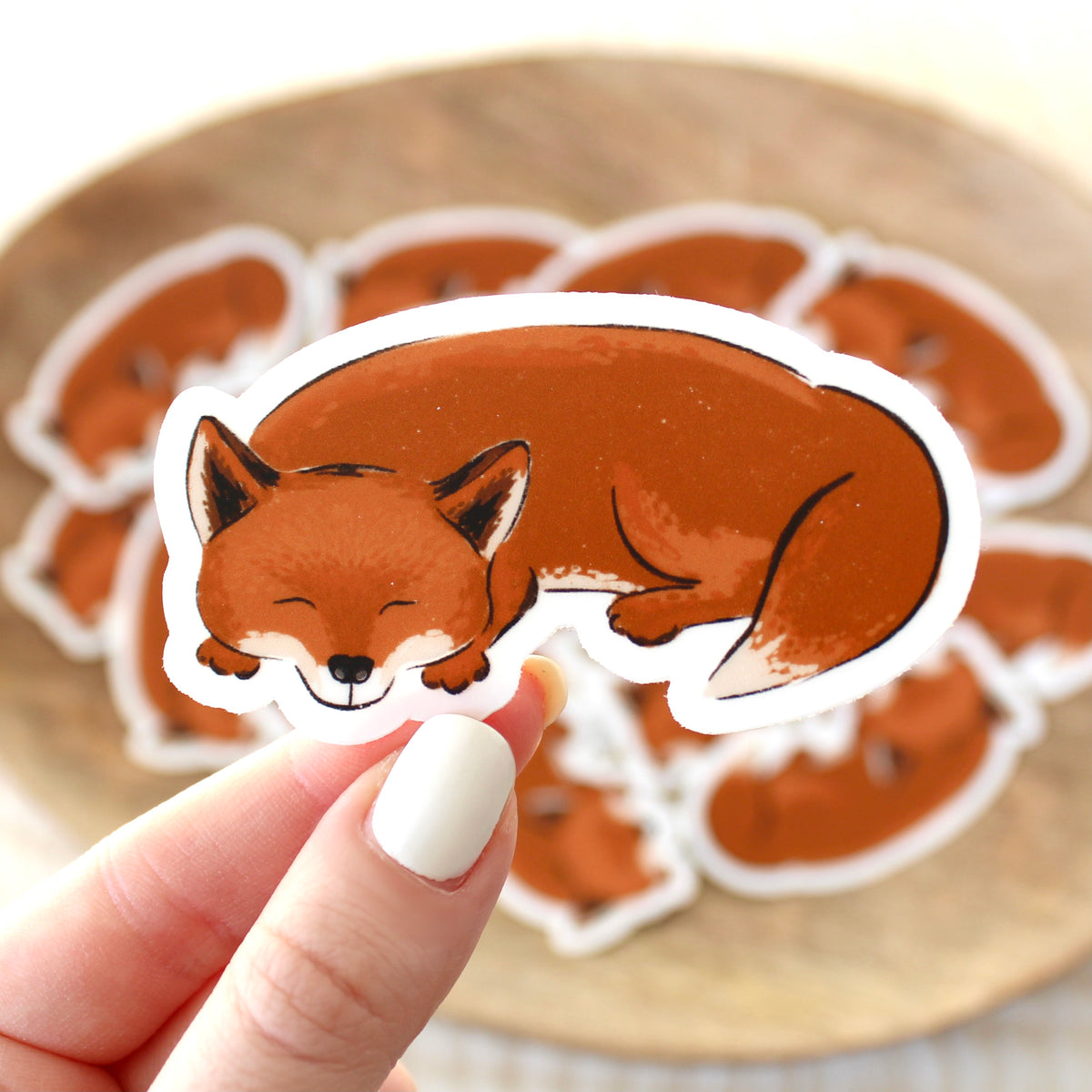 Clear Waterproof Vinyl Sticker, 3x1.75"