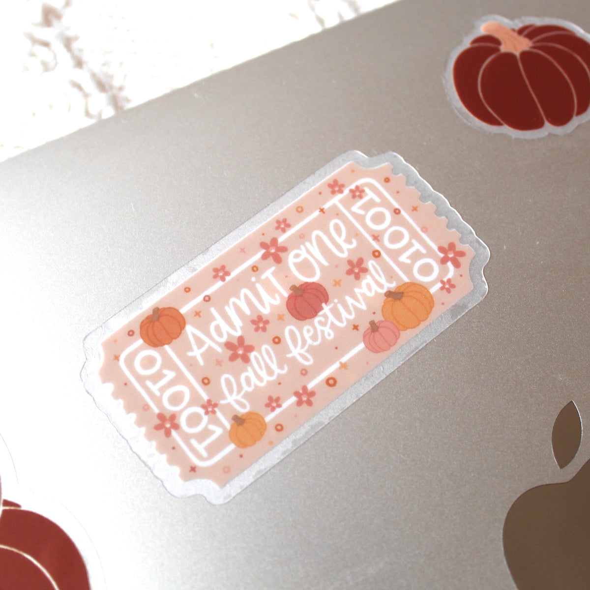 Clear Waterproof Vinyl Sticker, 2.75x1.5"