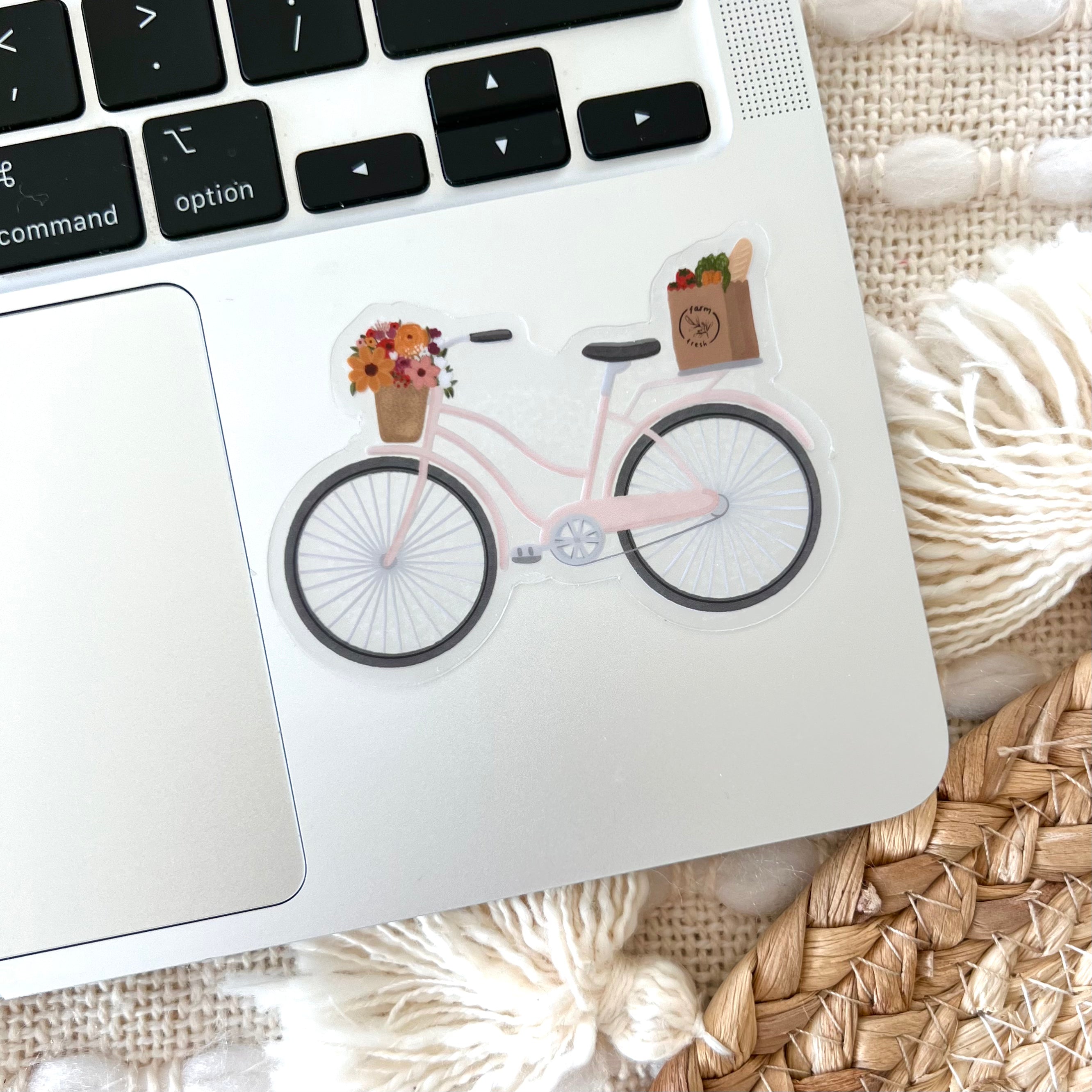 Clear Waterproof Vinyl Sticker, 3x2.1"