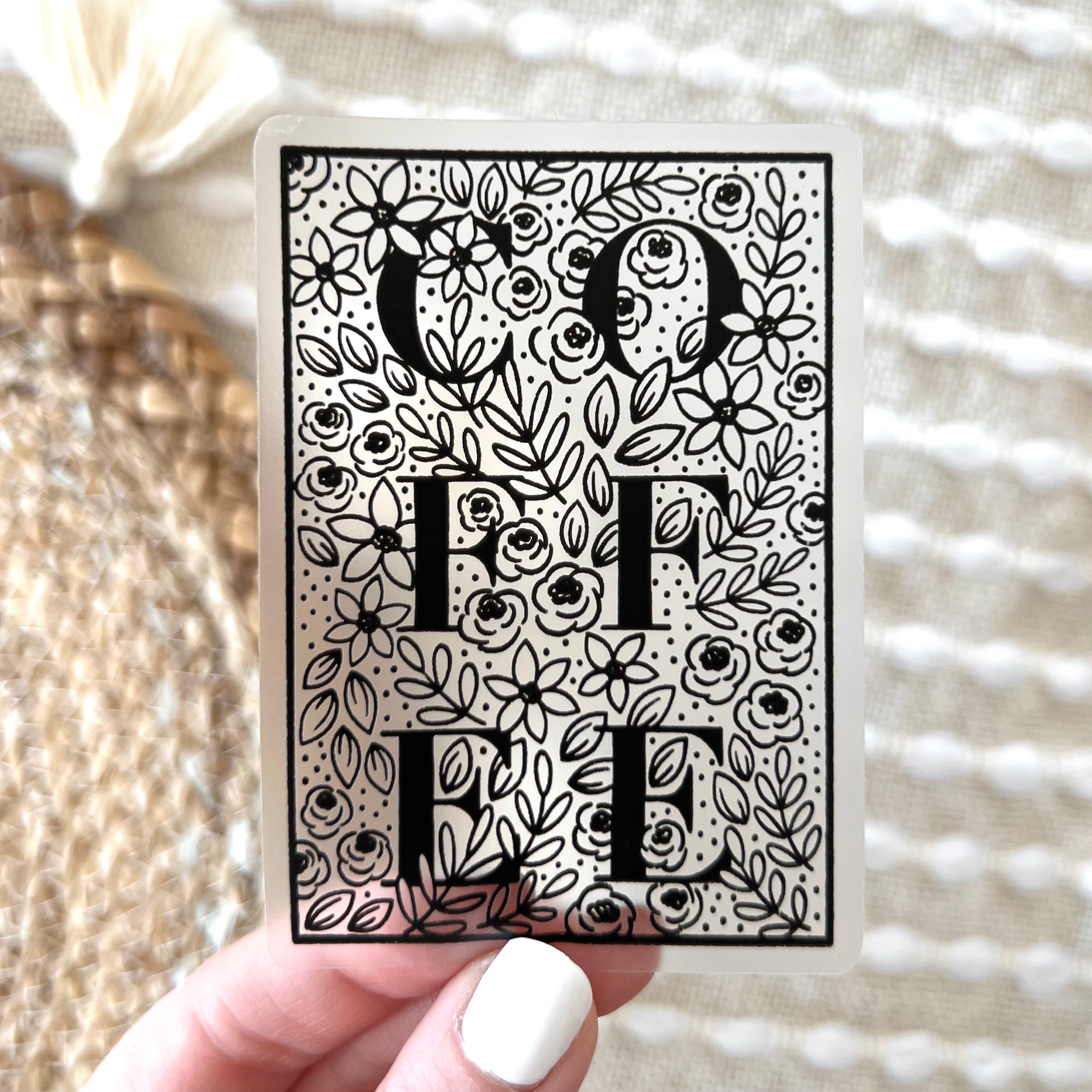 Clear Waterproof Vinyl Sticker, 3x2"