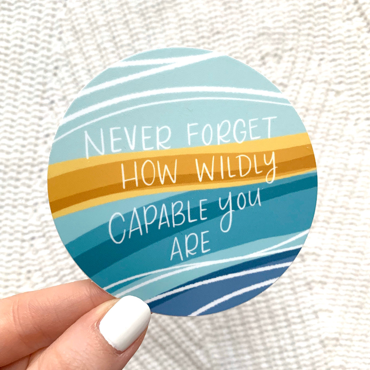 Waterproof Vinyl Sticker, 3x3"