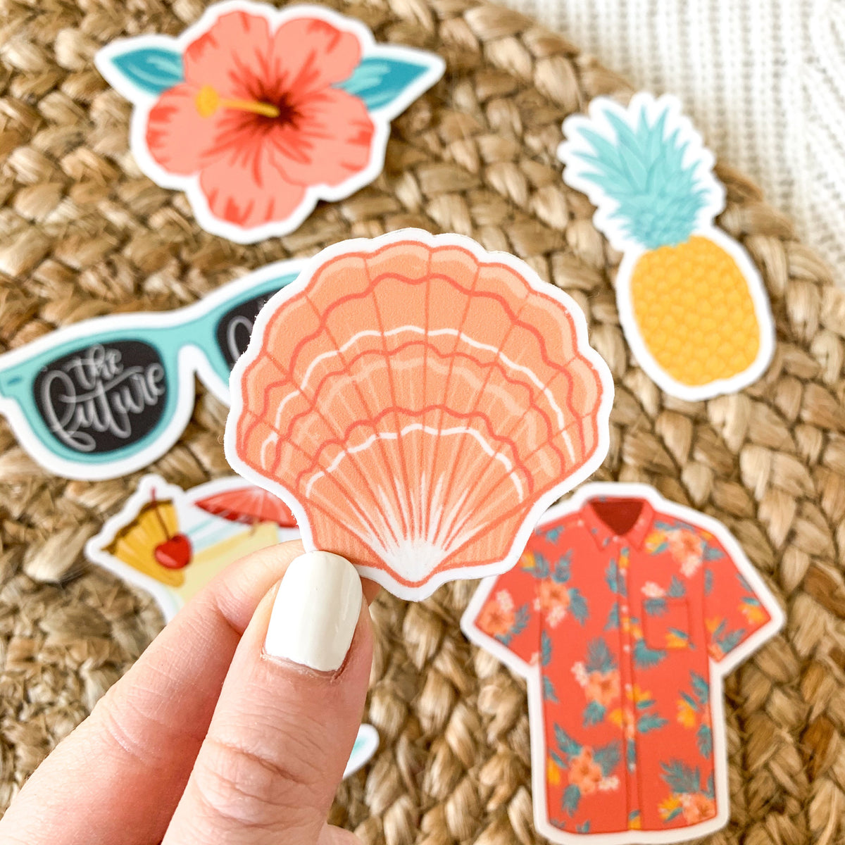 Waterproof Vinyl Sticker, 2x2"