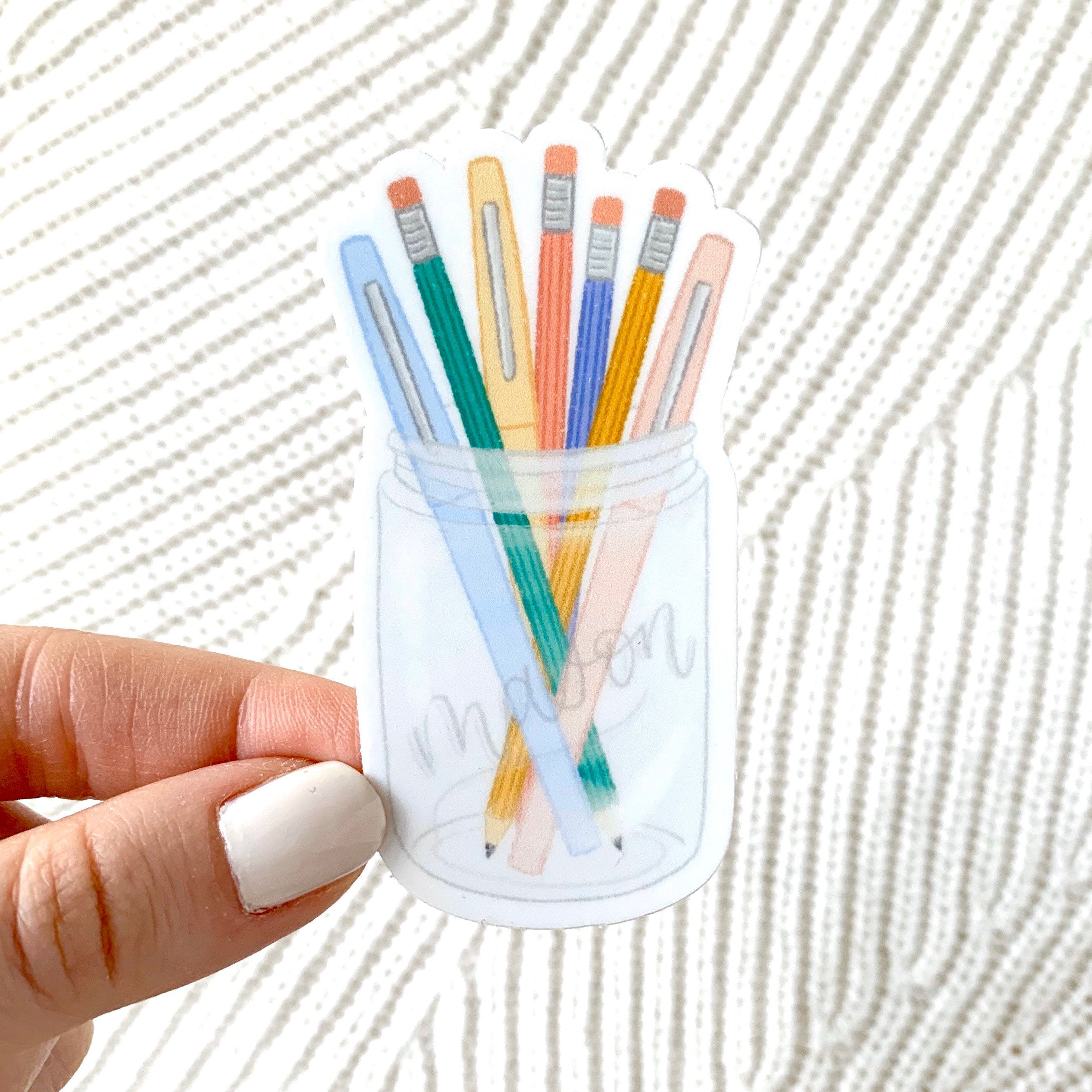 Waterproof Vinyl Sticker, 3x1.5"