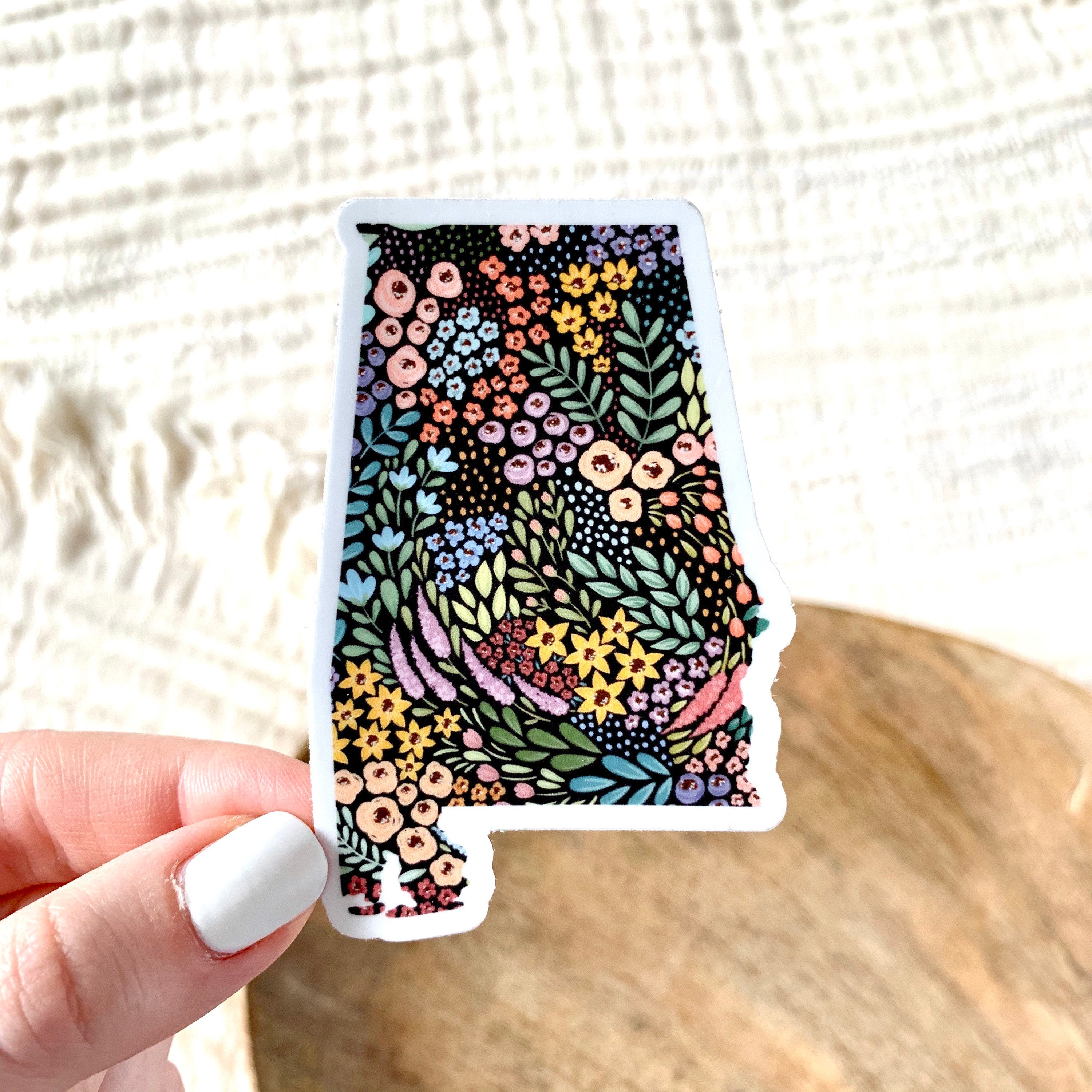 Waterproof Vinyl State Sticker, 3x2"