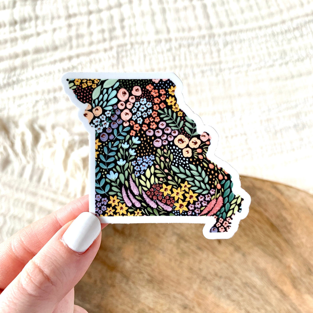Waterproof Vinyl State Sticker, 2.75x2.5"