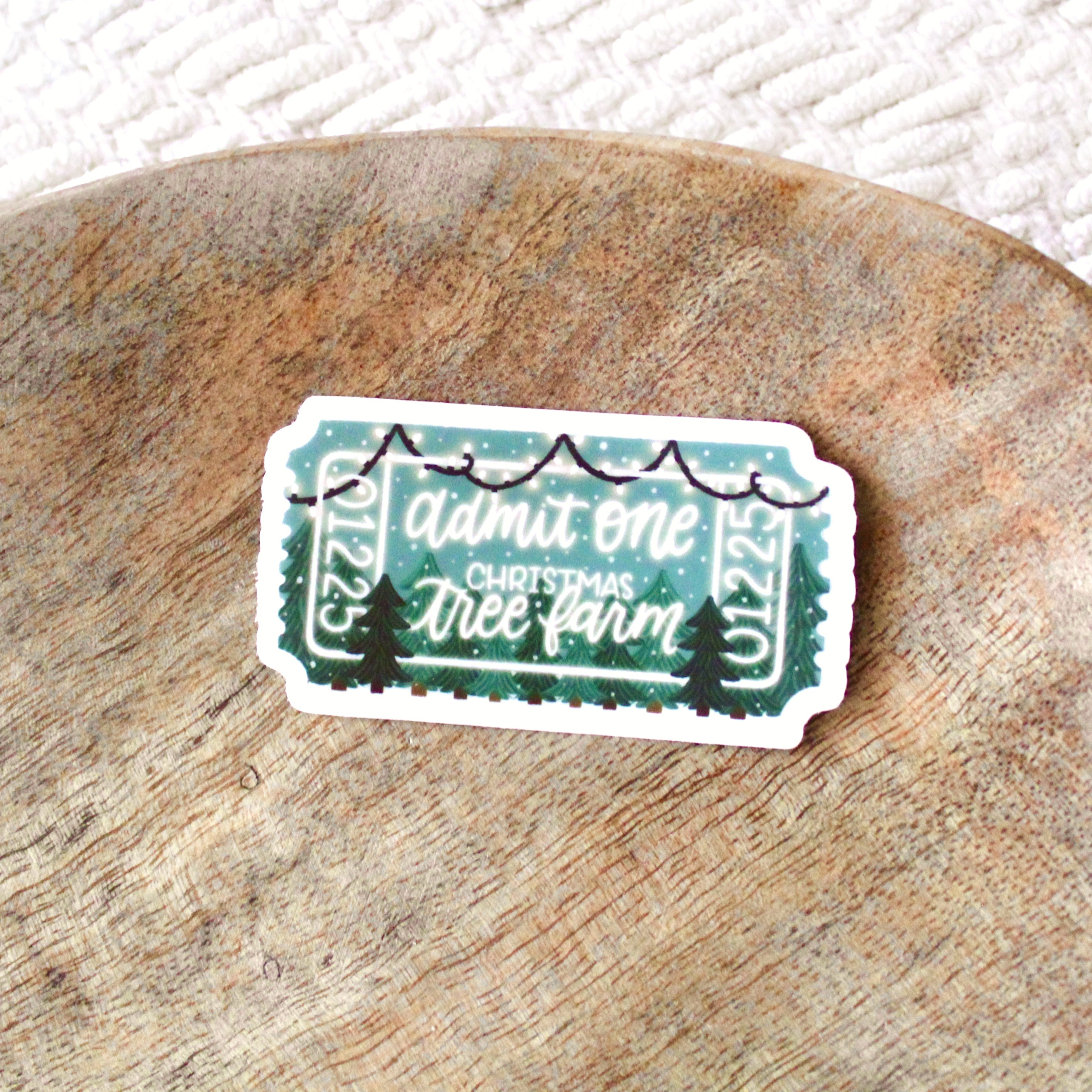 Clear Waterproof Vinyl Sticker, 2.75x1.5"