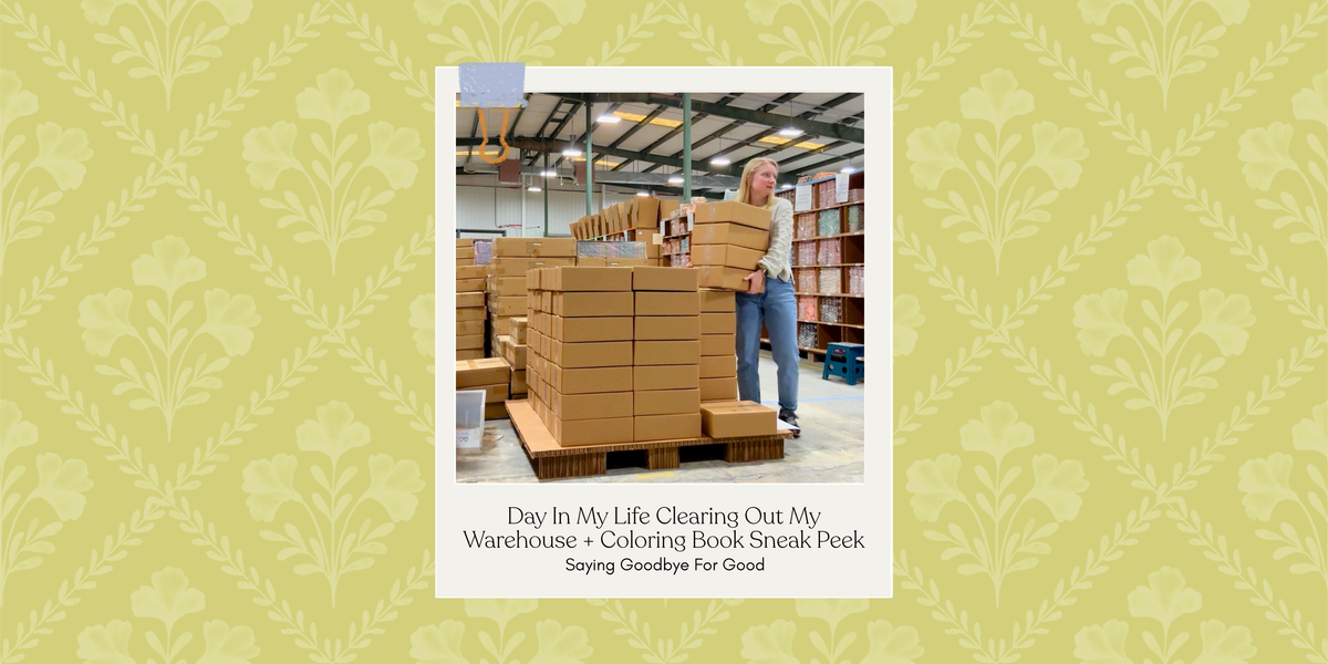 SAYING GOODBYE FOR GOOD! Day In My Life Clearing Out My Warehouse + Coloring Book Sneak Peek #DIML