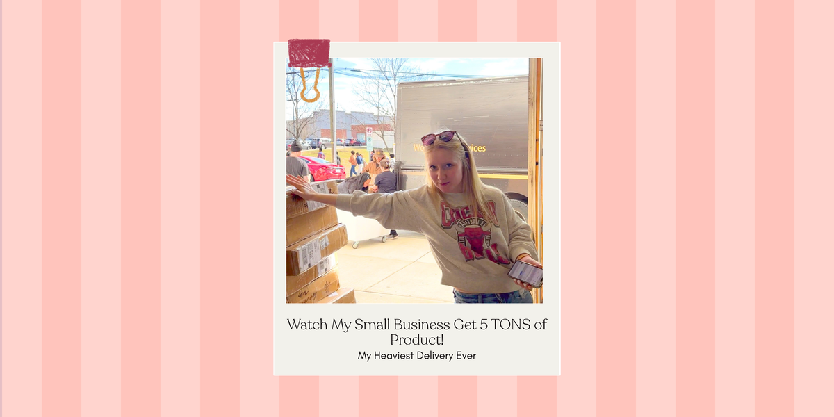 MY HEAVIEST DELIVERY EVER: watch my small business get 5 TONS of goods & see my new patterns!