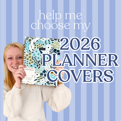 YOU PICK! Help me choose my 2026 planner covers - only 16 patterns will make the cut! #vlog
