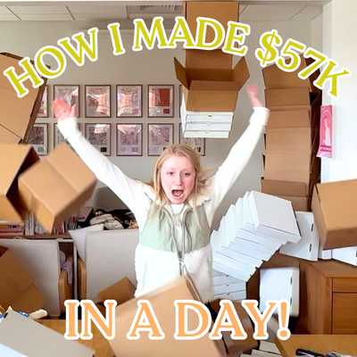 $57K IN A DAY: our highest earning day ever + a major warehouse reno reveal!! DAY IN MY LIFE VLOG