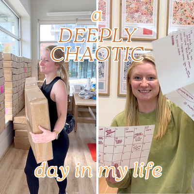 A VERY CHAOTIC Day in my Life: juggling a warehouse move, holiday sales and a few setbacks! #DIML