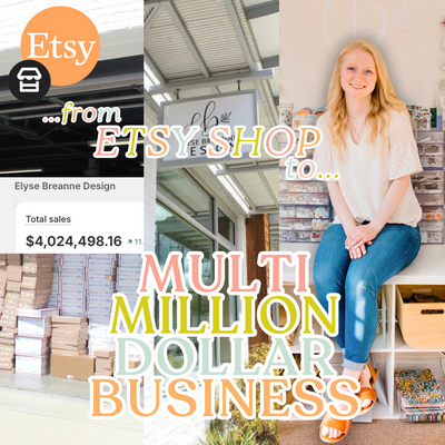 How I turned my small Etsy shop into a MULTI-MILLION dollar business!