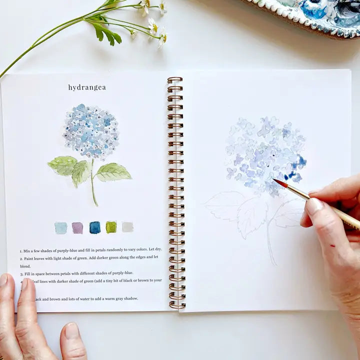 Flowers Watercolor Workbook