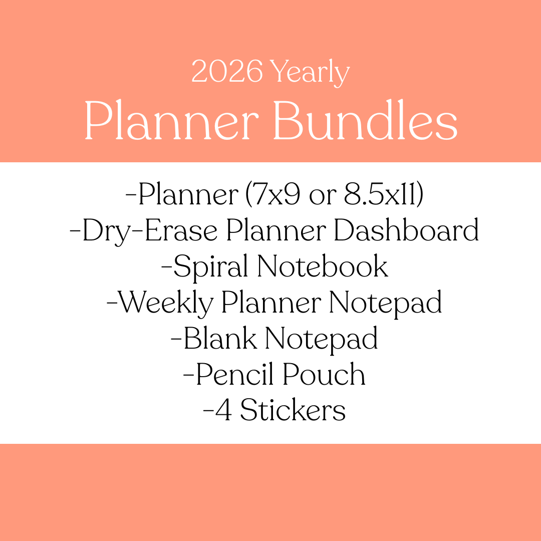 2026 Yearly Planner Bundle