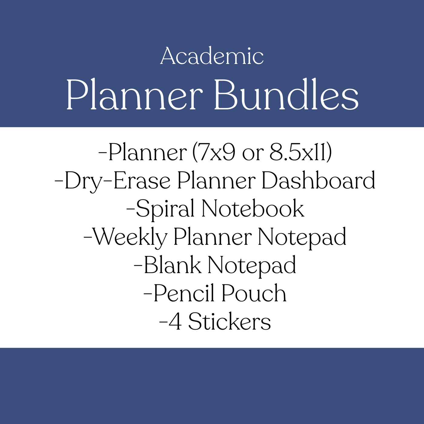 2025-2026 Academic Planner Bundle