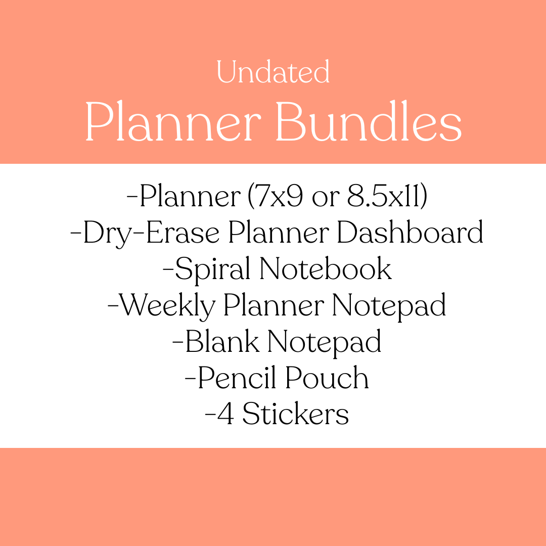 Undated Planner Bundle