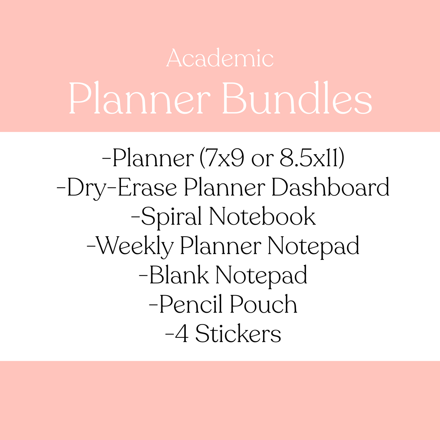 2025-2026 Academic Planner Bundle