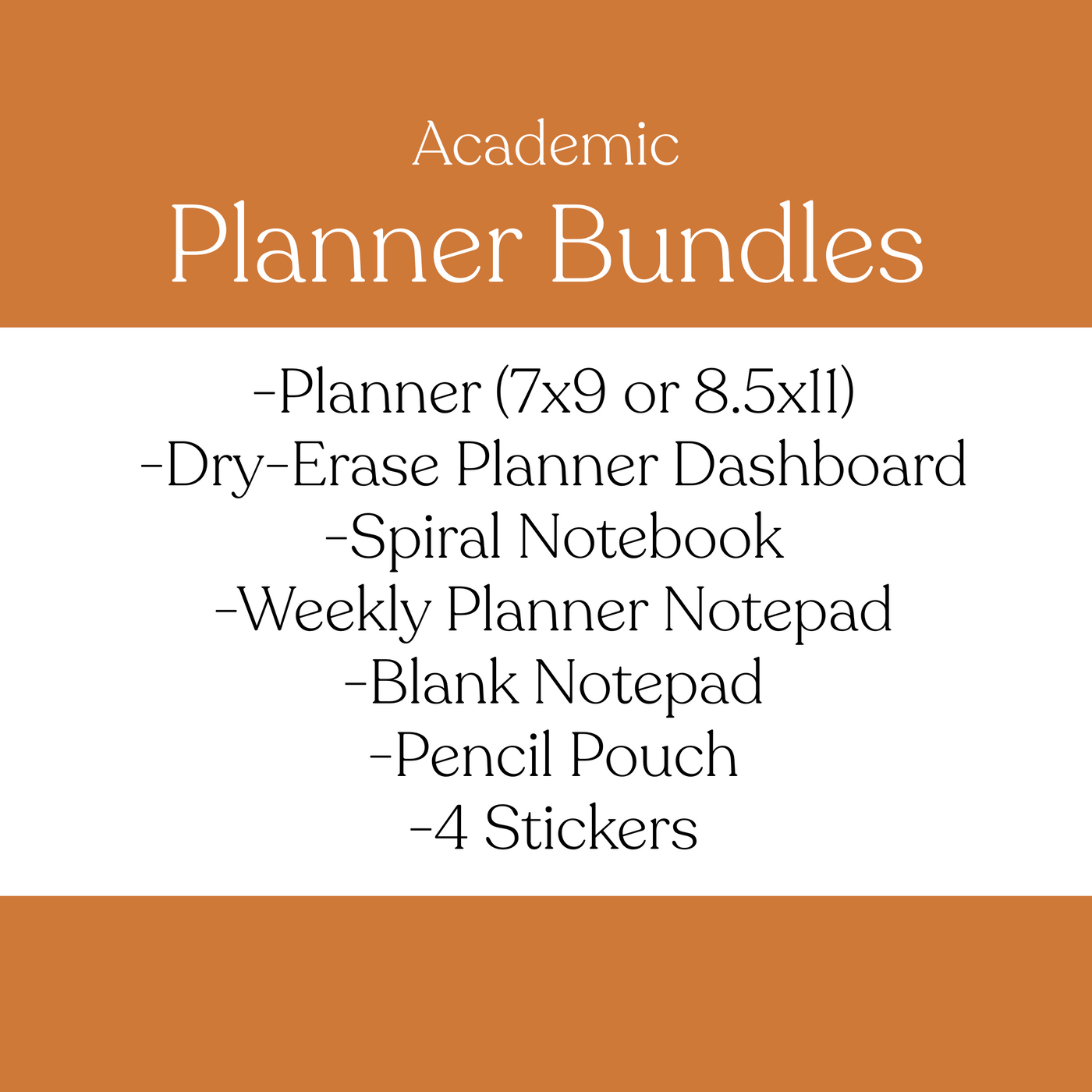 2025-2026 Academic Planner Bundle