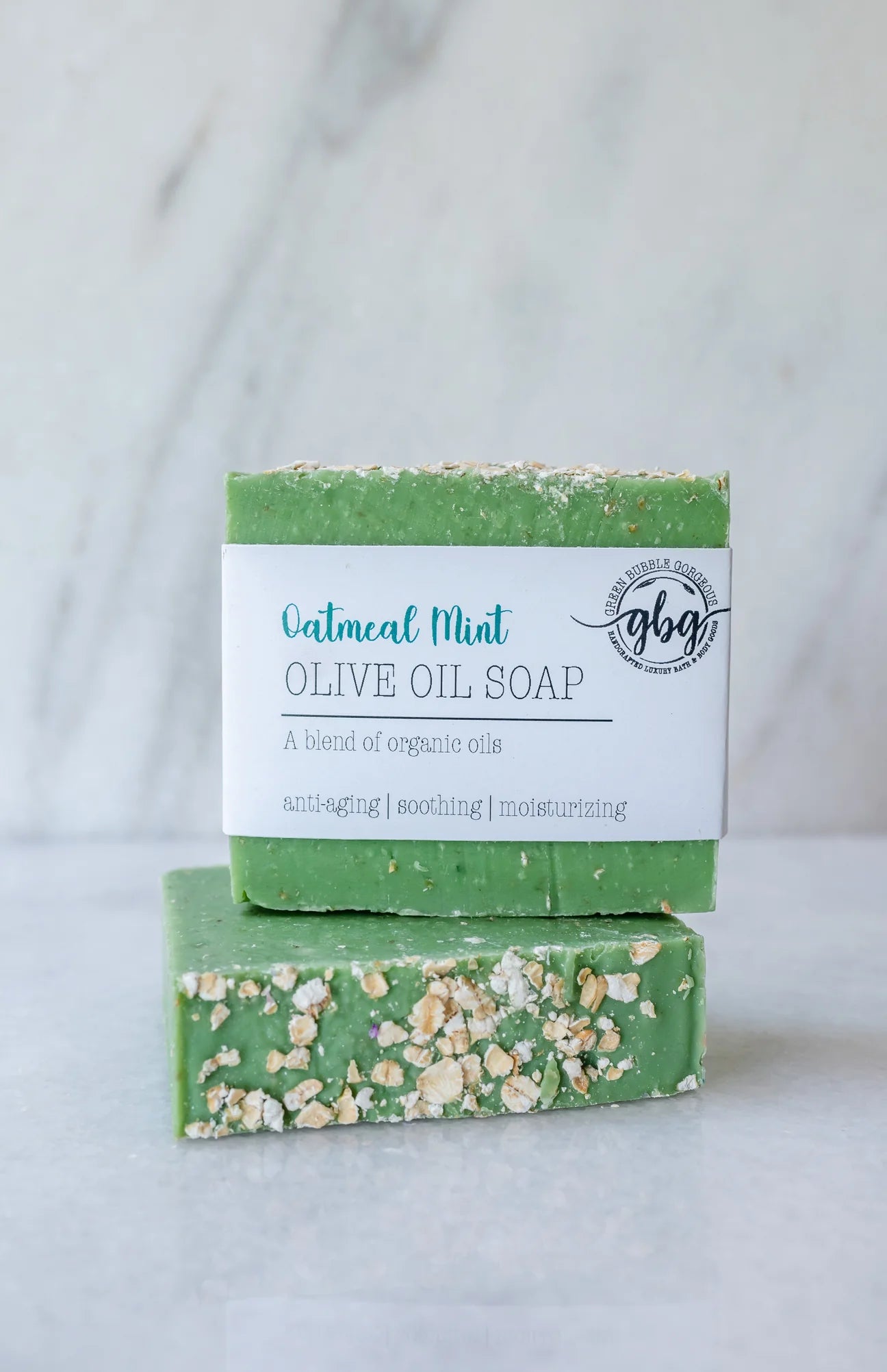 Oatmeal Mint Olive Oil Soap