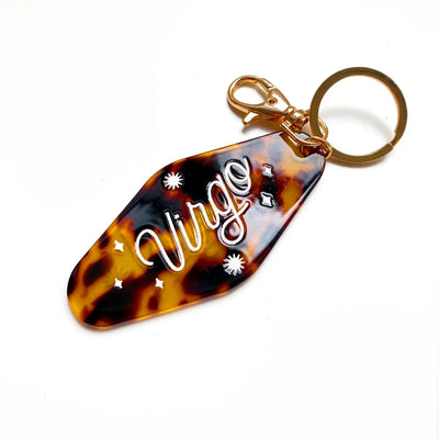 Virgo Horoscope Motel Keychain