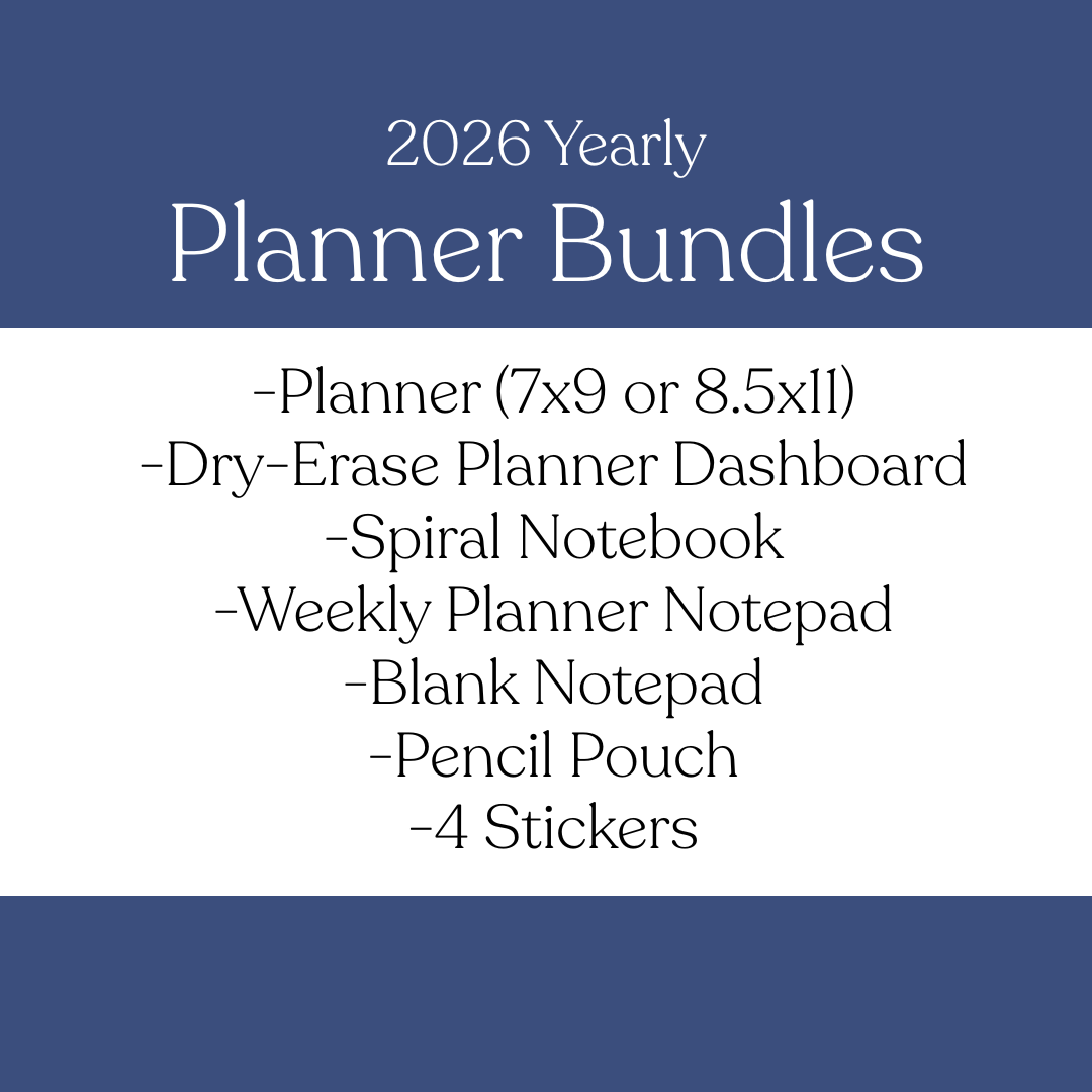 2026 Yearly Planner Bundle