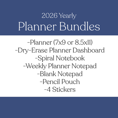 2026 Yearly Planner Bundle