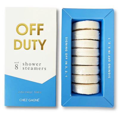 Off Duty Set of 8 Shower Steamers - Coconut Lime