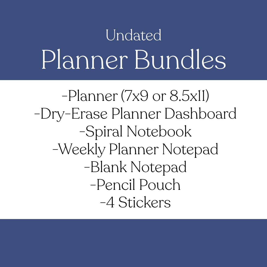 Undated Planner Bundle