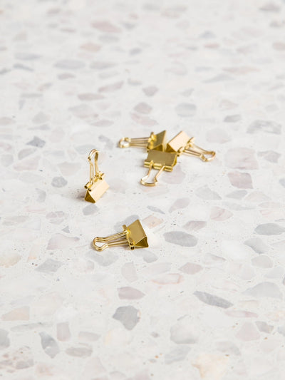 U Brands Gold Mini Binder Clips, Set of 40