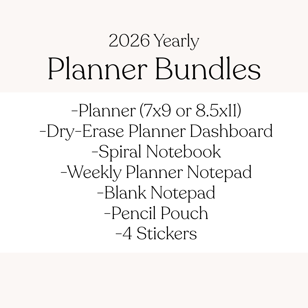 2026 Yearly Planner Bundle