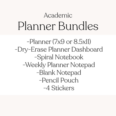 2025-2026 Academic Planner Bundle