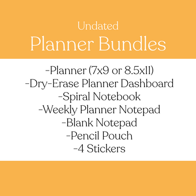 Undated Planner Bundle