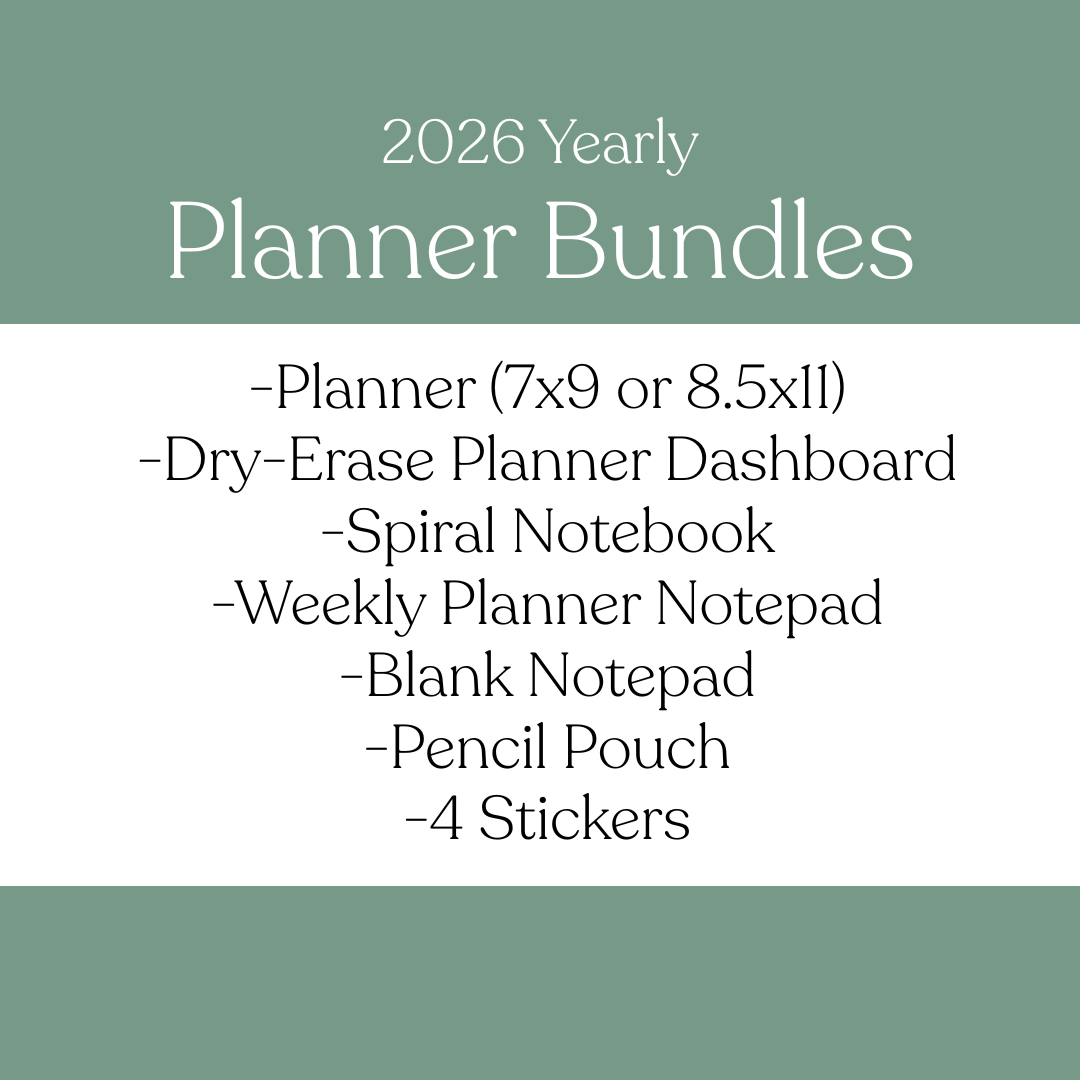 2026 Yearly Planner Bundle