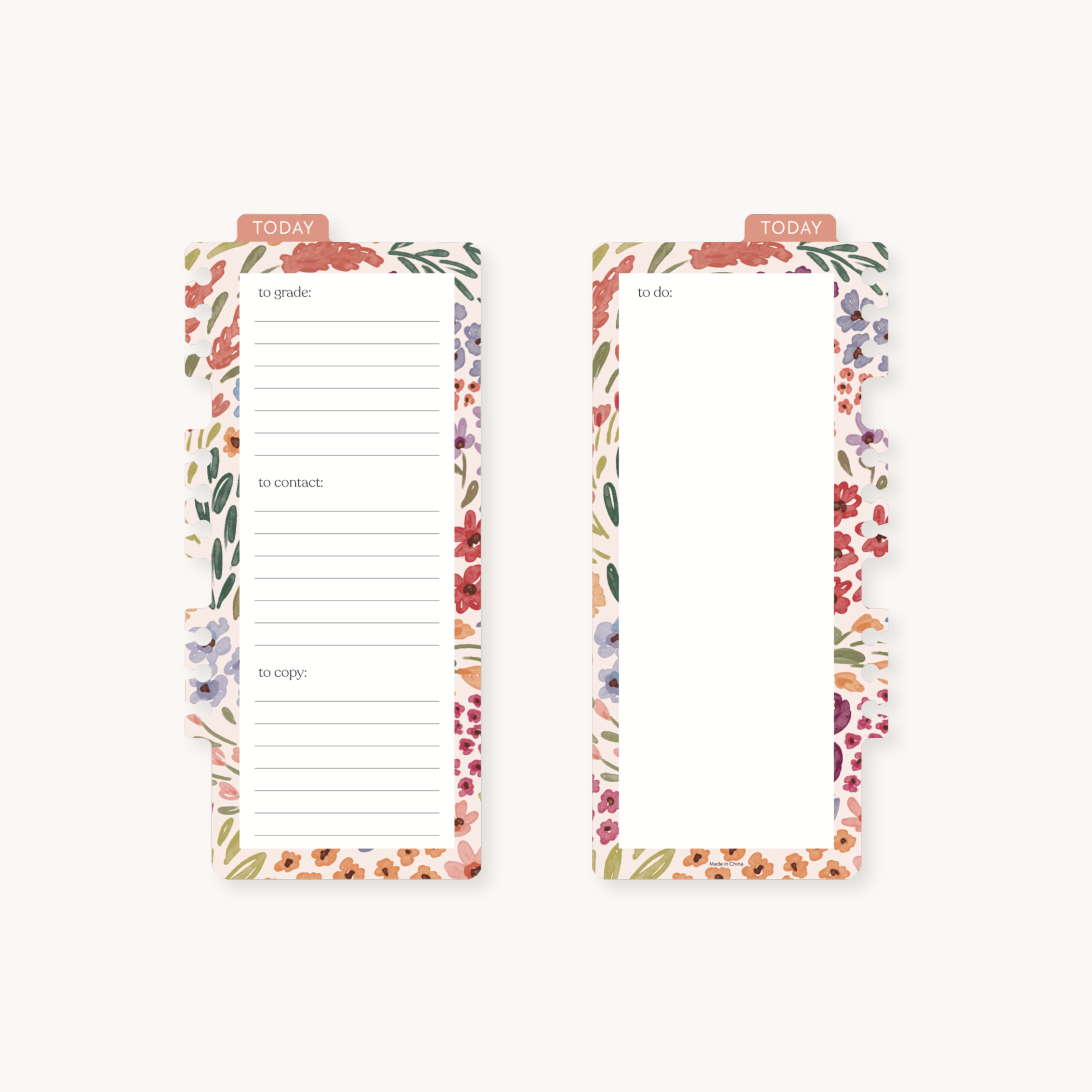 Dry Erase Teacher Planner Dashboard