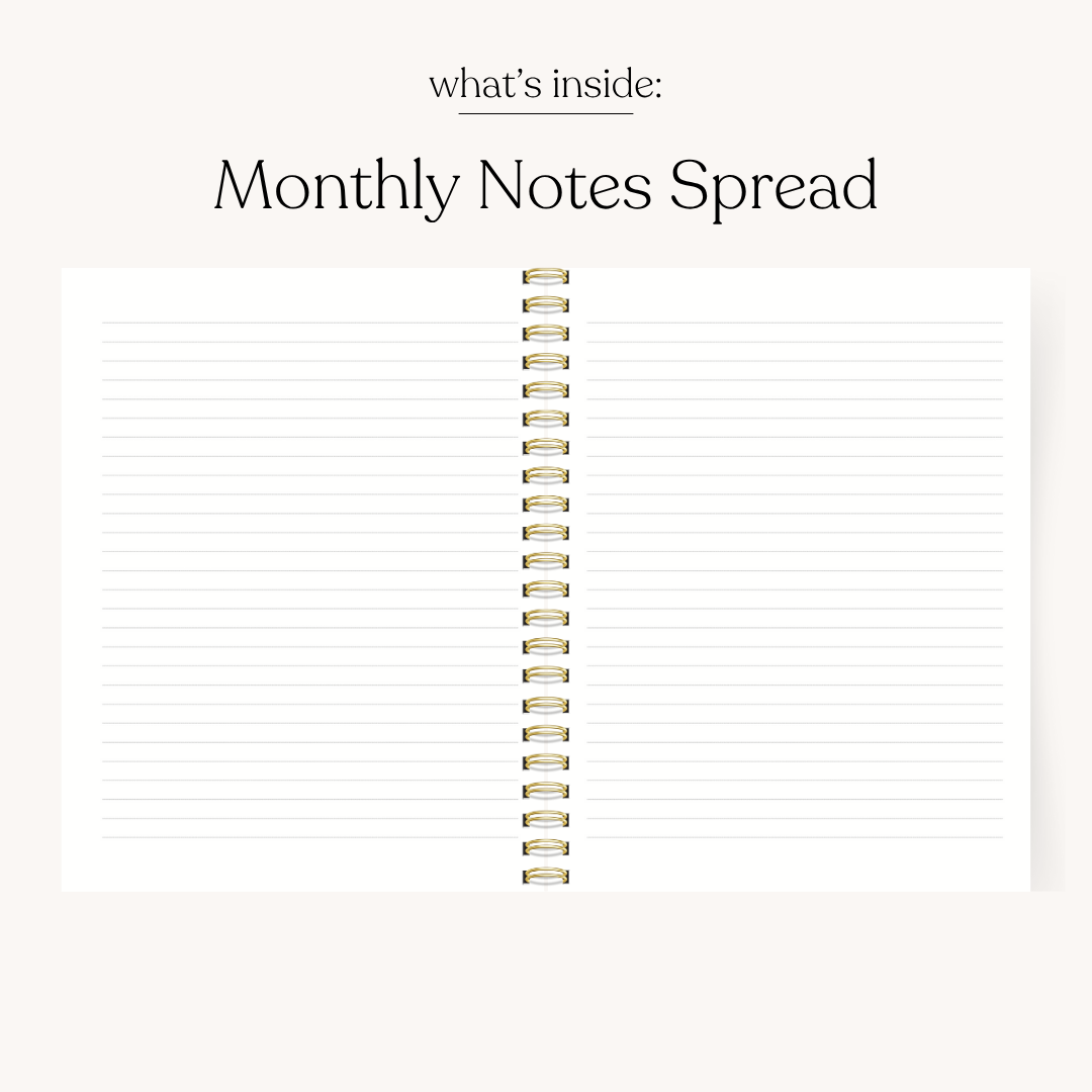 Undated Planner PREORDER SHIPS EARLY SEPTEMBER