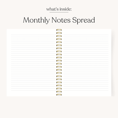 Undated Planner PREORDER SHIPS EARLY SEPTEMBER
