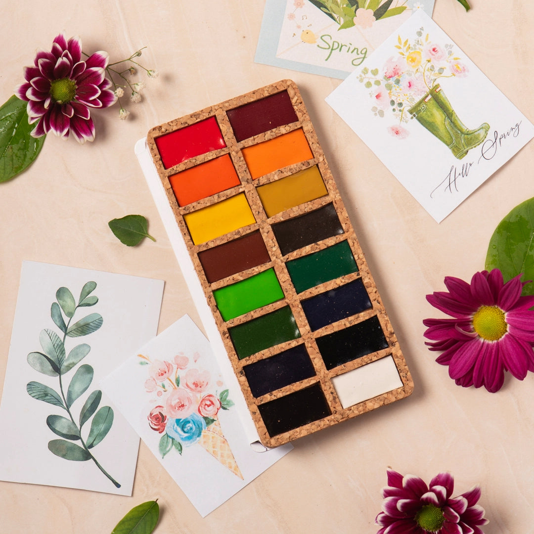 Viviva Original Pans Set - 16 Watercolors