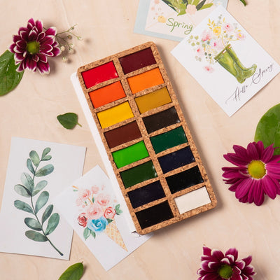 Viviva Original Pans Set - 16 Watercolors