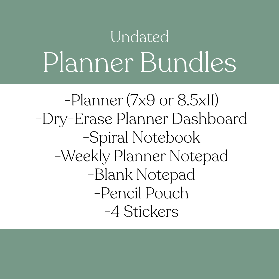 Undated Planner Bundle