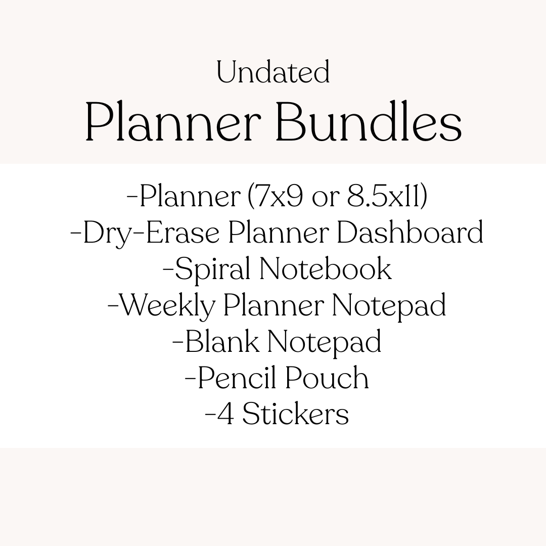 Undated Planner Bundle