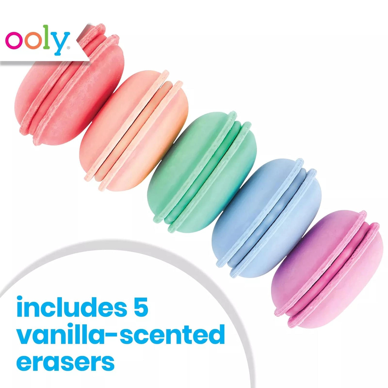 Le Macaron Patisserie Scented Eraser - Set of 5