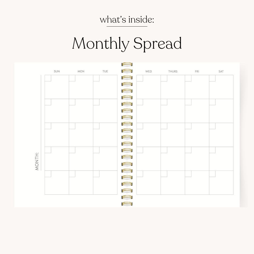 Undated Planner PREORDER SHIPS EARLY SEPTEMBER