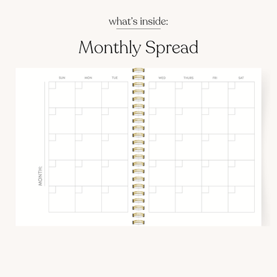Undated Planner PREORDER SHIPS EARLY SEPTEMBER
