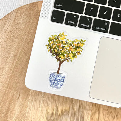 Clear Waterproof Vinyl Sticker 3.25x2.2"