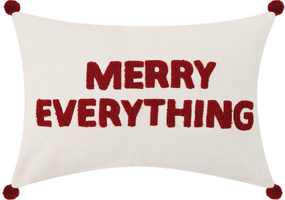 Merry Everything Boucle Embroidered Pillow