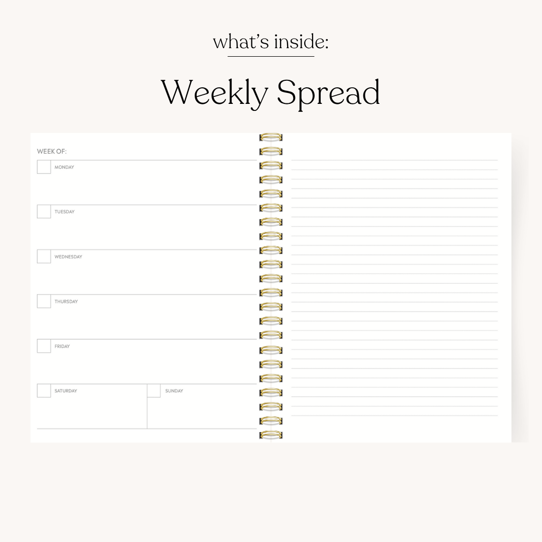 Undated Planner PREORDER SHIPS EARLY SEPTEMBER