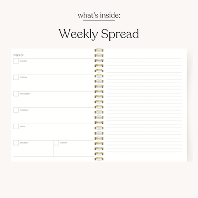 Undated Planner PREORDER SHIPS EARLY SEPTEMBER