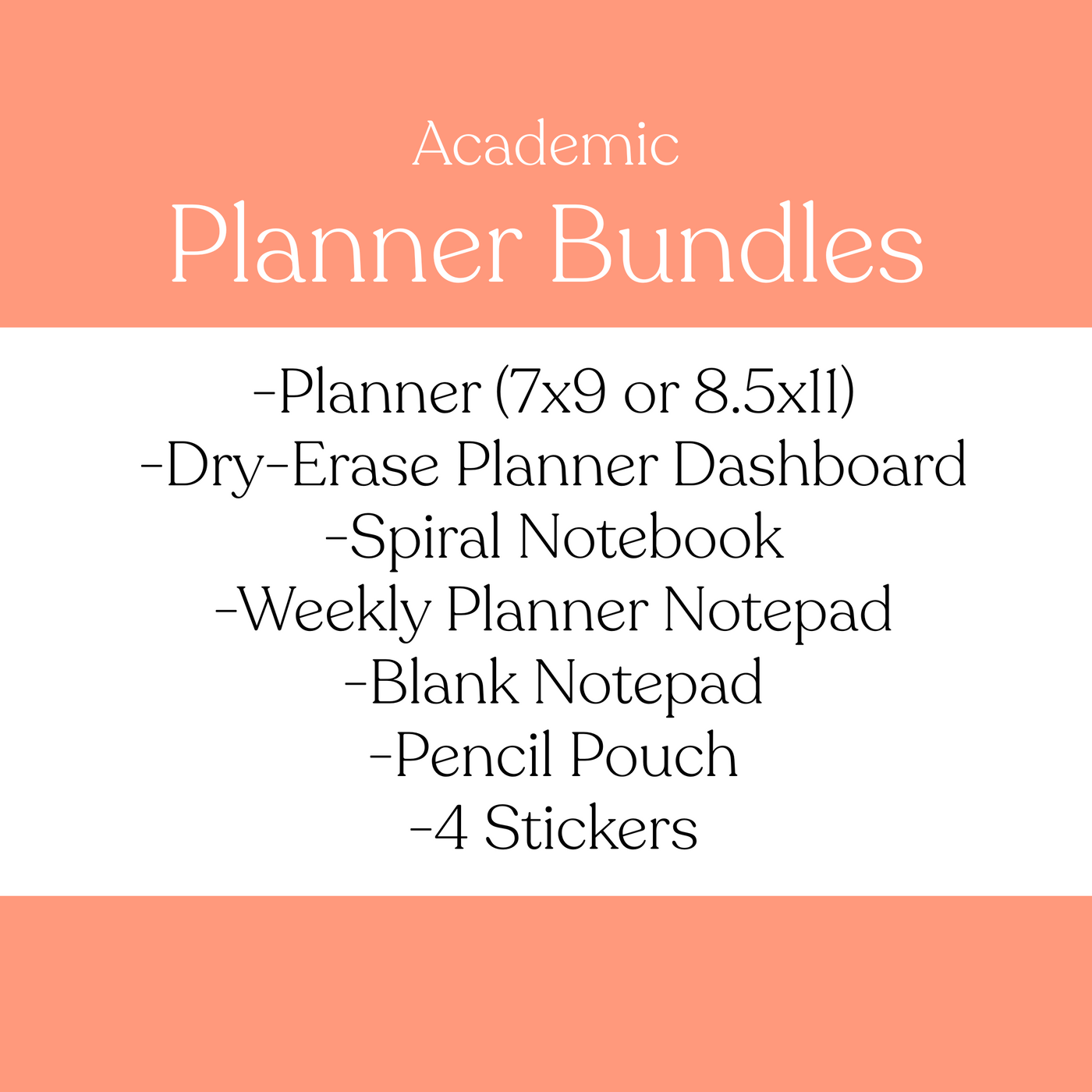 2025-2026 Academic Planner Bundle
