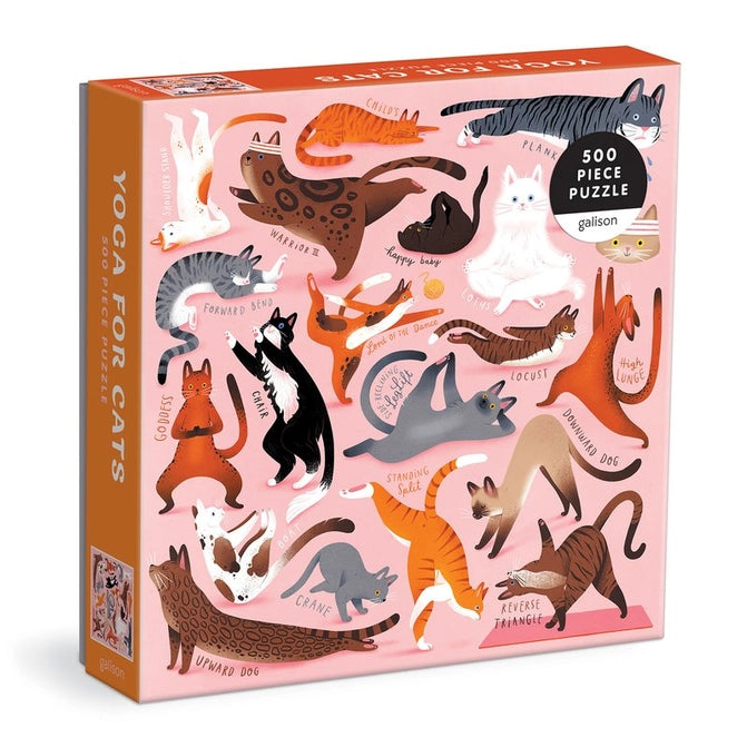 Yoga For Cats: 500 Piece Puzzle