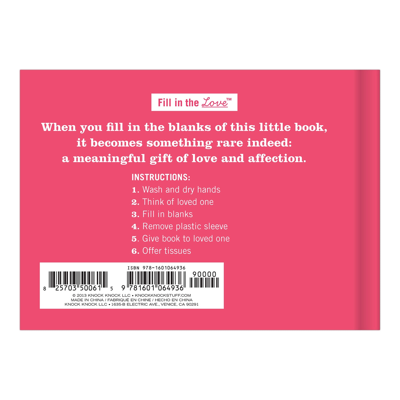 What I Love About You Fill in the Love® Book